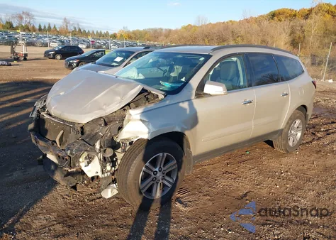 2015 Chevrolet Traverse 1Lt из США, поврежденный, VIN 1GNKRGKD3FJ265559